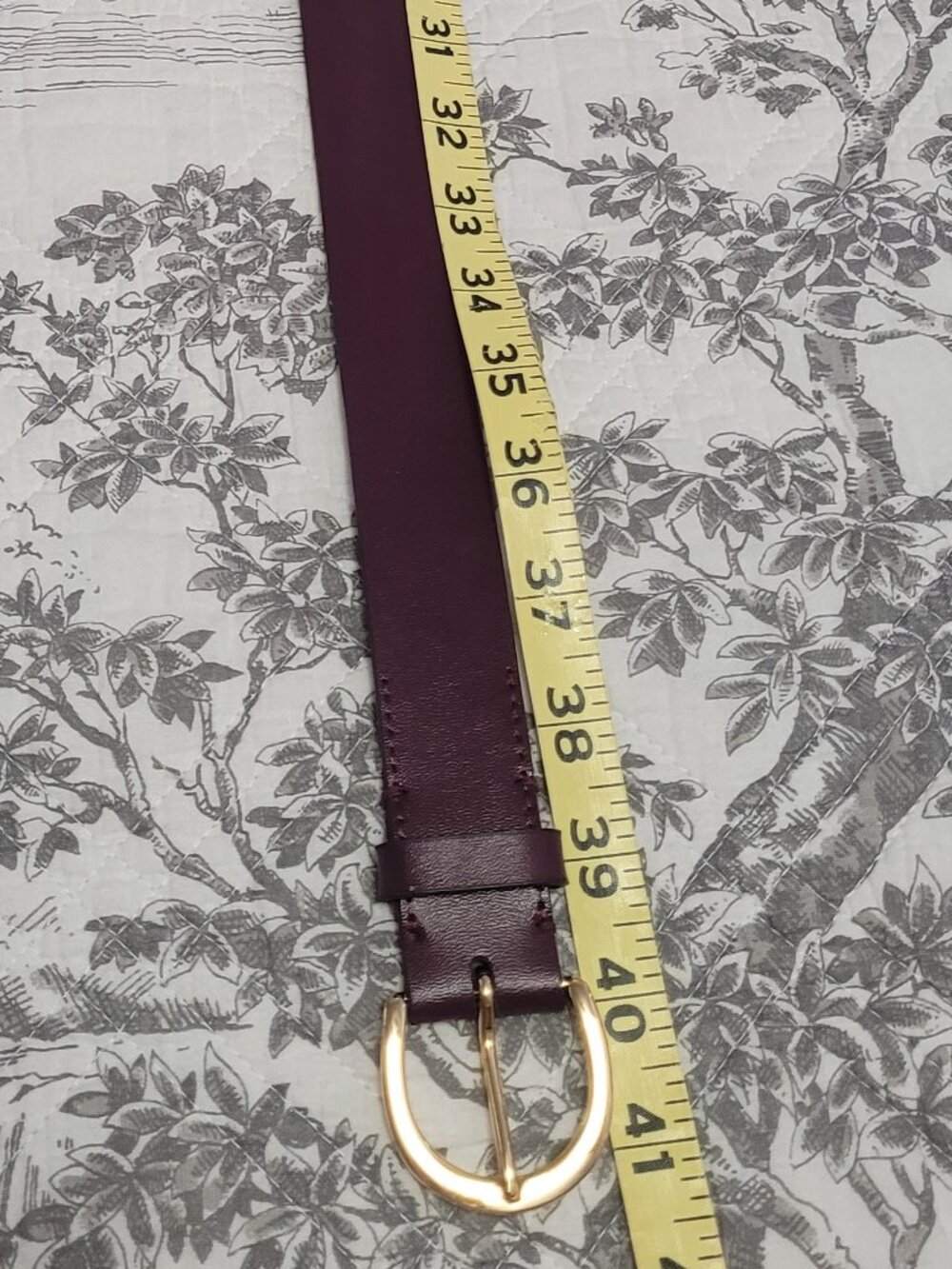 Lauren Plum Colored Belt Size Medium Excellent Condition - Picture 6 of 6